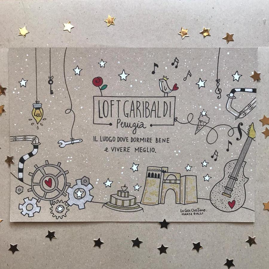 ペルージャLoft Garibaldi, Garage Privato!アパートメント エクステリア 写真